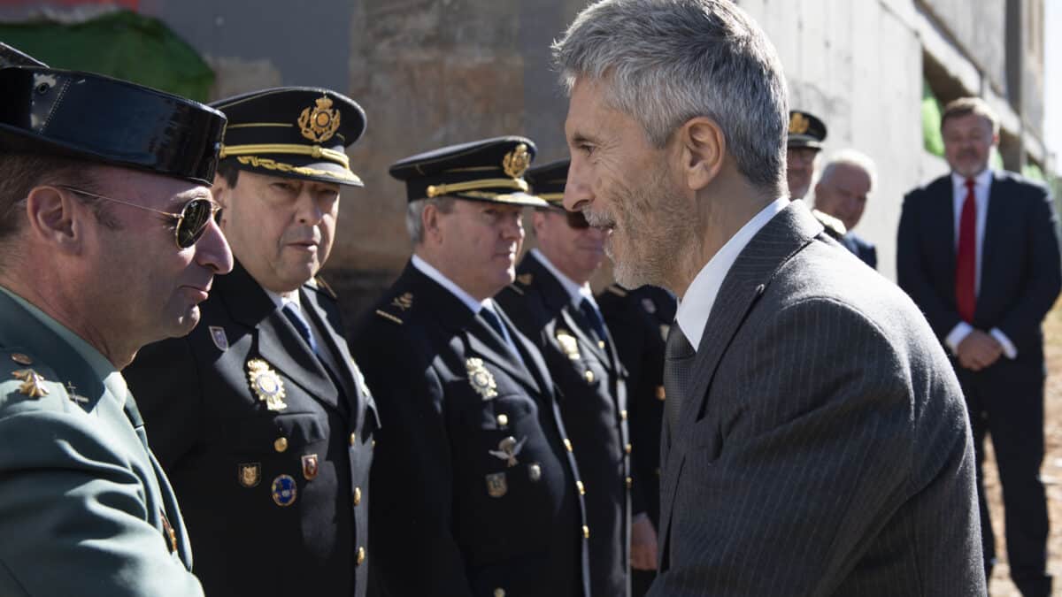 Fernando Grande-Marlaska, en la comisaría de Policía Nacional de Cuenca.