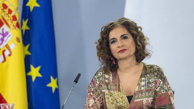 La ministra de Hacienda, María Jesús Montero, en una rueda de prensa posterior al Consejo de Ministros, en el Palacio de la Moncloa