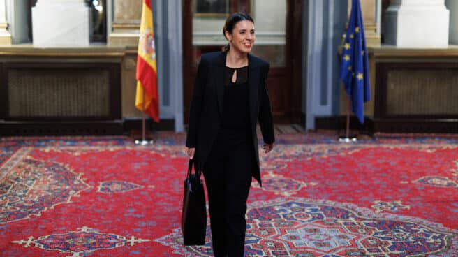 Irene Montero llega al Senado. Irene Montero llega al Senado.