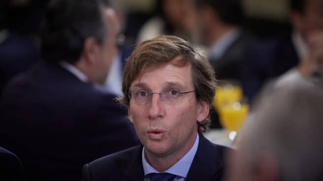 Madrid Mayor José Luis Martínez-Almeida during an informative breakfast hosted by the Nueva Economía Forum at the Intercontinental Hotel.