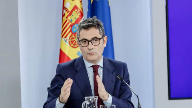 Bolaños reprocha a Podemos sus formas en la negociación de la Ley Trans: "No es la manera más educada" El ministro de la Presidencia, Relaciones con las Cortes y Memoria Democrática, Félix Bolaños, durante una rueda de prensa
