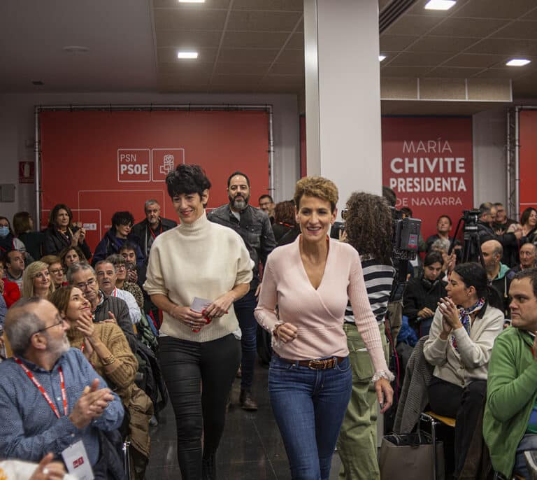 Chivite acusa a UPN de "hipócrita" y reitera que la Guardia Civil "no se irá de Navarra"