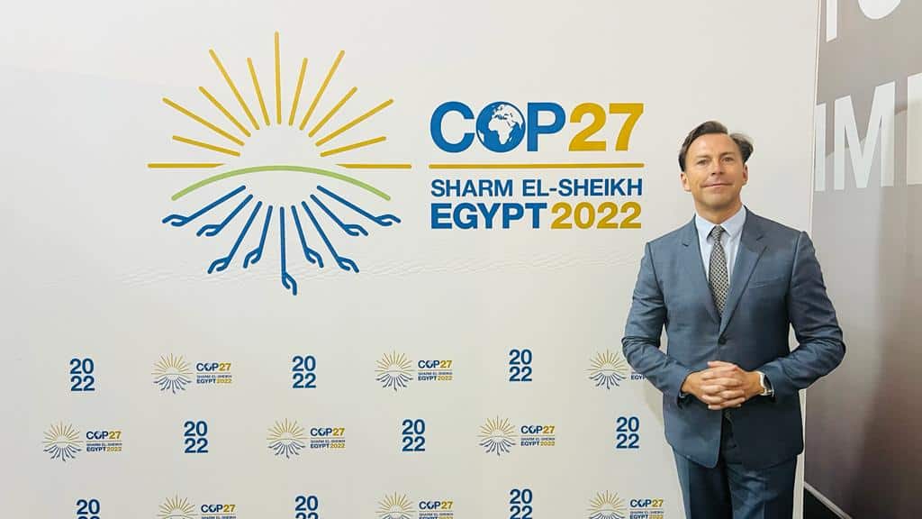 Gonzalo Errejón en la COP27.