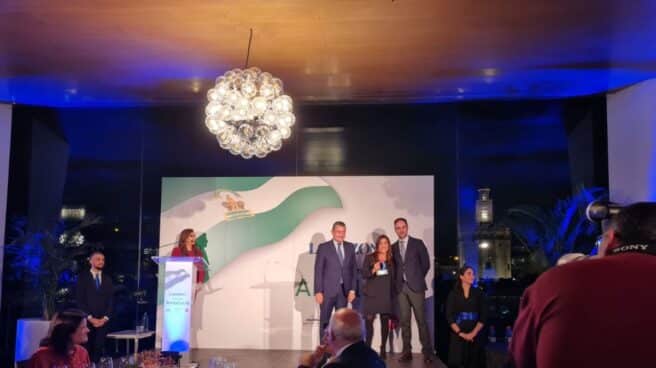 La directora de Marketing, Comunicación y Sostenibilidad de Grupo Gallo, Noemí García, recibe el premio