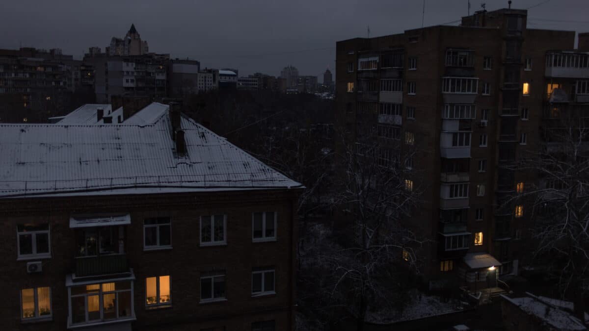 Primera nevada en Kiev