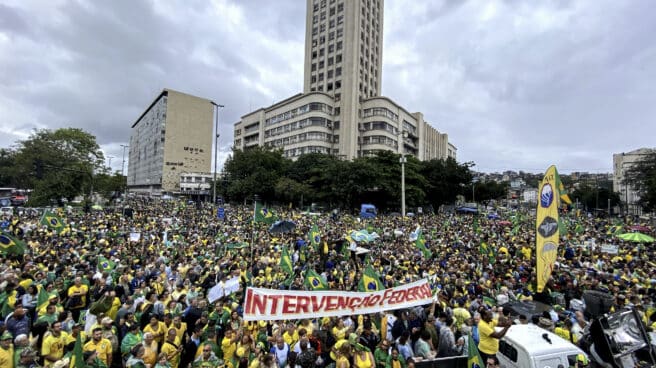Manifestación pro Bolsonaro en Río de Janeiro