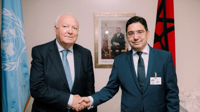 Miguel Ángel Moratinos y Naser Burita