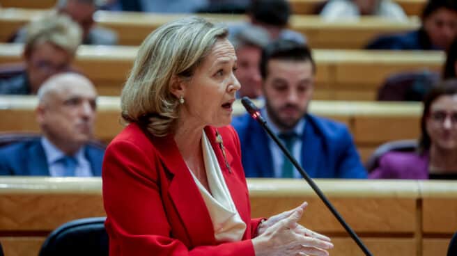 Nadia Calviño La vicepresidenta primera y ministra de Asuntos Económicos y Transformación Digital, Nadia Calviño, en una sesión de control al Gobierno en el Senado.