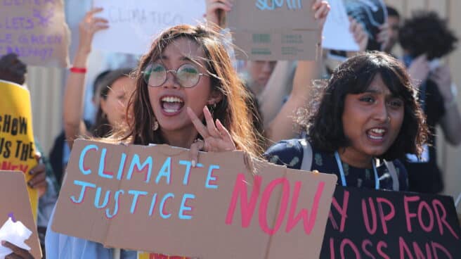 Protesta contra el cambio climático en Sharm el Sheij