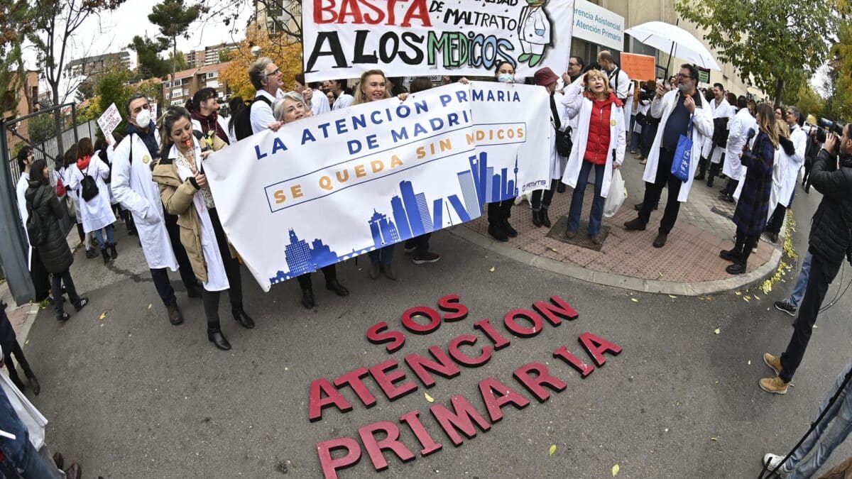 Médicos de primaria en huelga.
