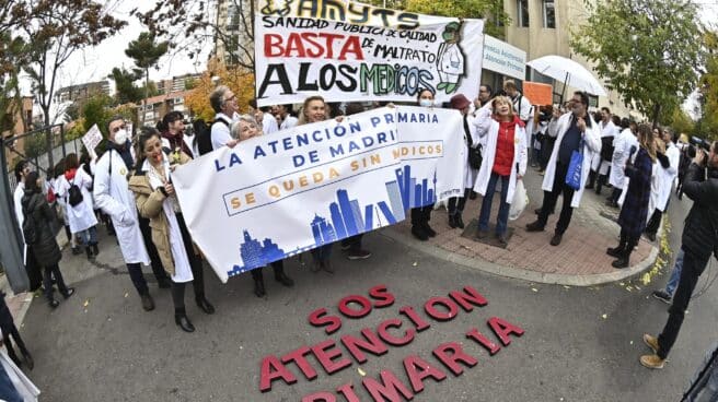 Médicos de primaria en huelga. Médicos de primaria en huelga.