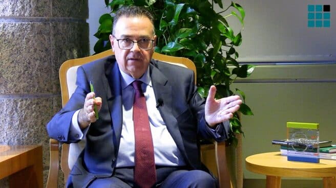 Antonio Llardén, presidente de Enagás., durante el V Congreso Internacional de Inteligencia Artificial de El Independiente. Antonio Llardén, presidente de Enagás., durante el V Congreso Internacional de Inteligencia Artificial de El Independiente.