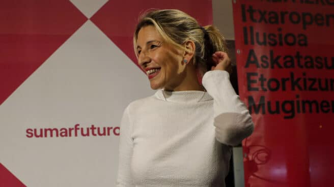Yolanda Díaz presenta Sumar Navarra PAMPLONA, 08/11/2022.- La vicepresidenta segunda y ministra de Trabajo y Economía Social, Yolanda Díaz, presenta Sumar Navarra, este martes en el Palacio de Congresos y Auditorio de Navarra Baluarte. EFE/ Villar López