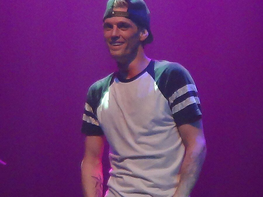 Aaron Carter, durante un concierto en Nueva York en 2014.