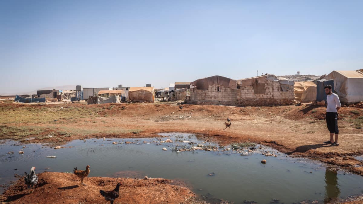 Campamento de refugiados en Idlib, en el norte de Siria.