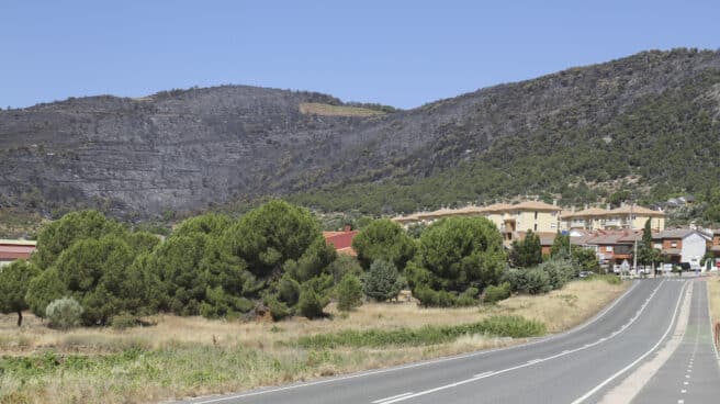 Vista del municipio abulense de Cebreros, afectado por los incendios forestales este verano.