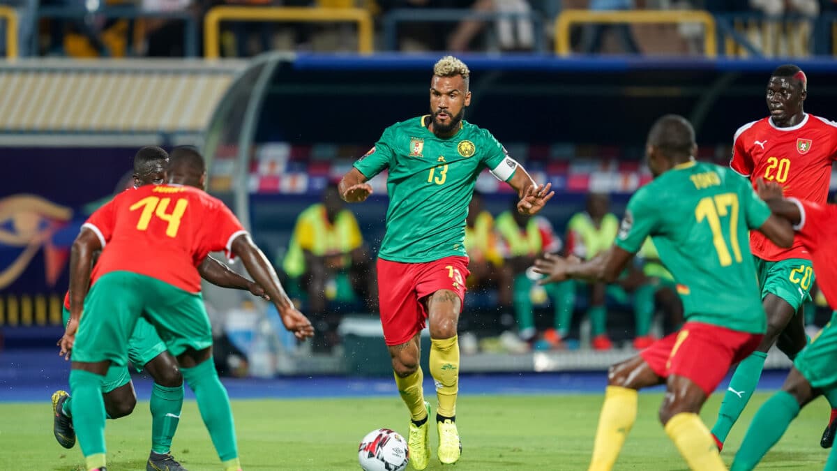 Eric Maxim Choupo-Moting, durante un partido con la selección de Camerún en la Copa África 2019.