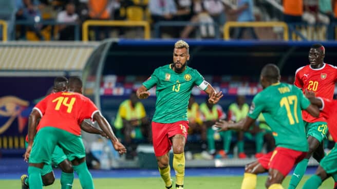 Eric Maxim Choupo-Moting, durante un partido con la selección de Camerún en la Copa África 2019.