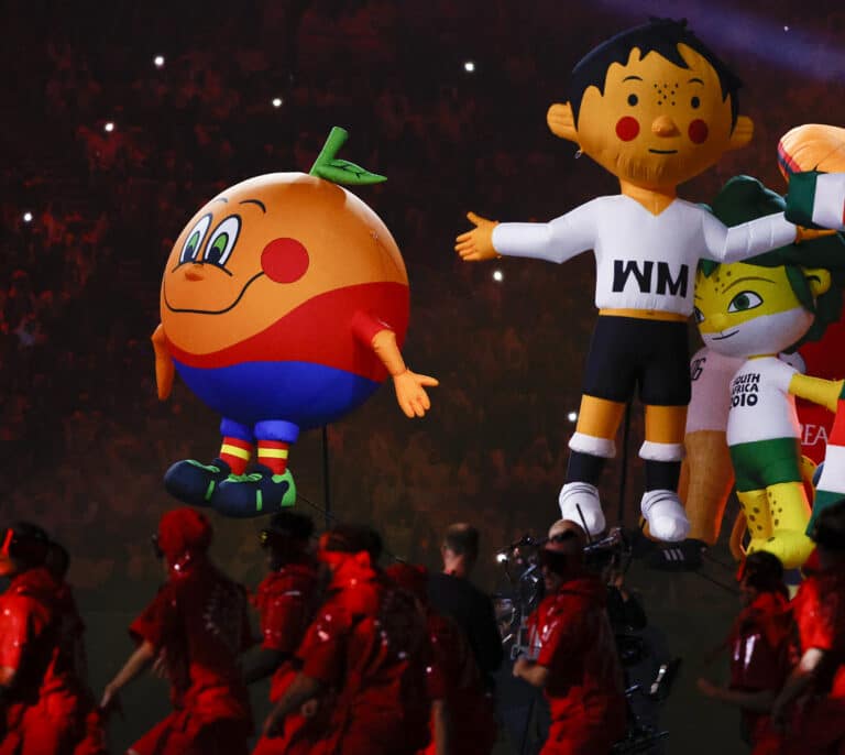 De Morgan Freeman a Naranjito, los momentos más espectaculares de la inauguración del Mundial