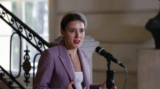 Los tres condenados que ya han conseguido reducción de penas por la 'Ley Montero' La ministra de Igualdad de España, Irene Montero, ofrece declaraciones a la prensa luego de una reunión con el presidente Gustavo Petro