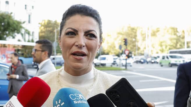 Macarena Olona presenta su "nuevo proyecto" La exportavoz de Vox en el Congreso, Macarena Olona, atiende a los periodistas congregados a su llegada este viernes a la Casa América en Madrid para presentar su "nuevo proyecto".