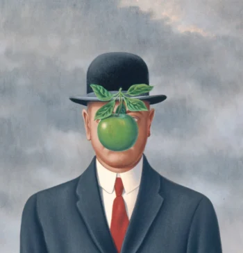 René Magritte, el surrealista de las manzanas y palomas como máscaras