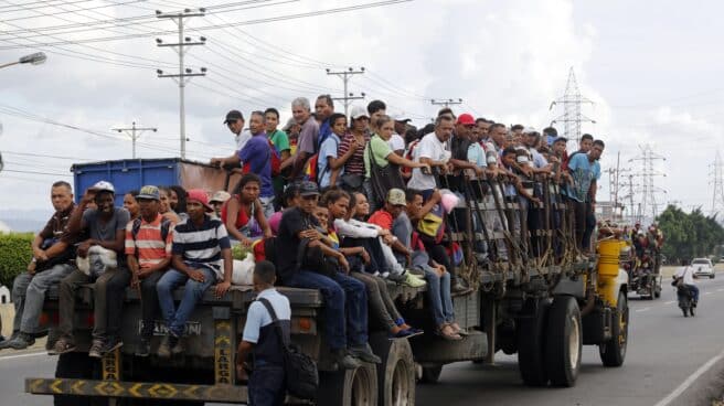 Migrantes venezolanos camino de Estados Unidos