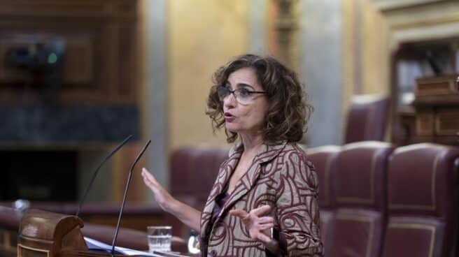 La ministra de Hacienda y Función Pública, María Jesús Montero, interviene durante la segunda jornada plenaria de Presupuestos en el Congreso de los Diputados La ministra de Hacienda y Función Pública, María Jesús Montero, interviene durante la segunda jornada plenaria de Presupuestos en el Congreso de los Diputados