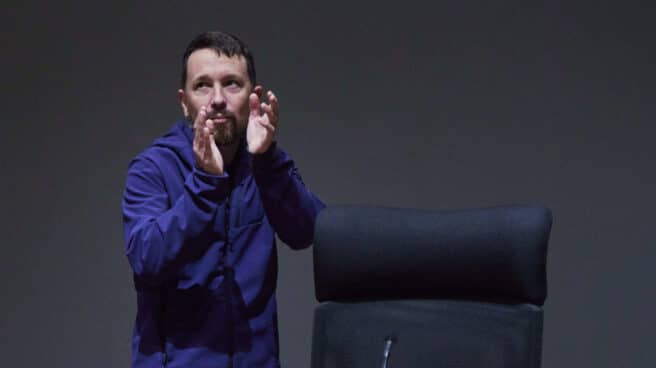 El exlíder de Podemos Pablo Iglesias, durante la presentación de su libro. El exlíder de Podemos Pablo Iglesias, durante la presentación de su libro.