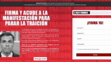 Vox inicia una recogida de firmas contra Sánchez como preámbulo para la manifestación en Colón del día 27