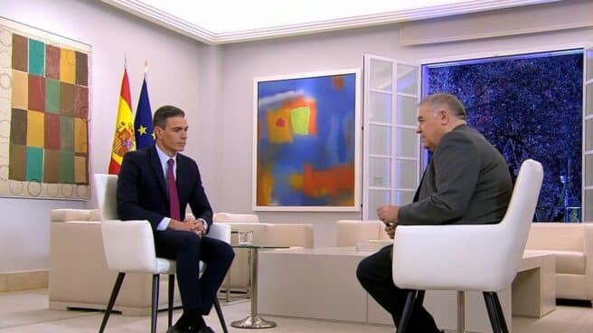 El presidente del Gobierno, Pedro Sánchez, durante la entrevista en 'Al Rojo Vivo' con Antonio García Ferreras El presidente del Gobierno, Pedro Sánchez, durante la entrevista en 'Al Rojo Vivo' con Antonio García Ferreras