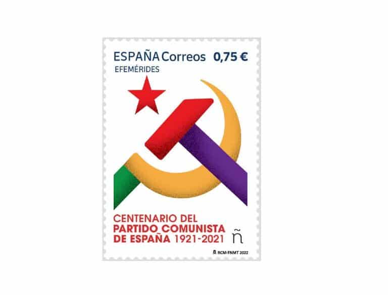 El polémico sello de Correos que conmemora los 100 años del PCE
