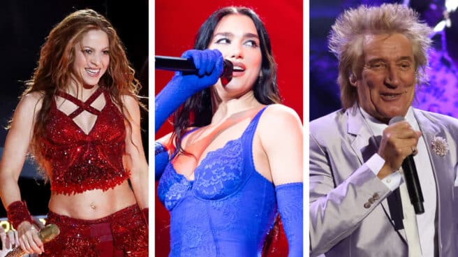 shakira-dua-lipa-rod-stewart Shakira, Dua Lipa y Rod Stewart han rechazado actuar en la inauguración del Mundial de Qatar.