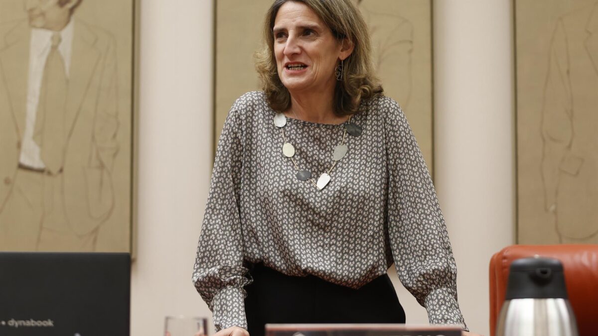 La vicepresidenta tercera del Gobierno y ministra para la Transición Ecológica, Teresa Ribera.