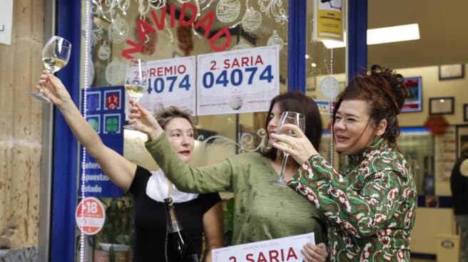 El número 04074, segundo premio, reparte millones en Bilbao El número 04074, segundo premio, reparte millones en Bilbao
