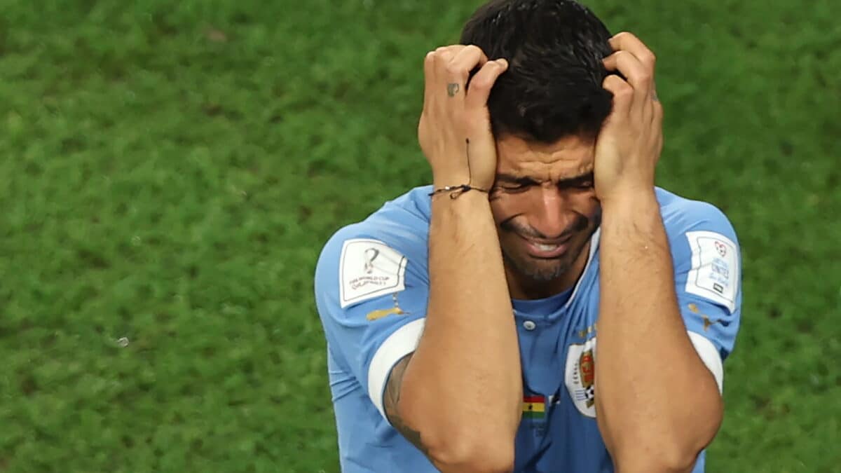 Luis Suárez, tras la eliminación de Uruguay en el Mundial.