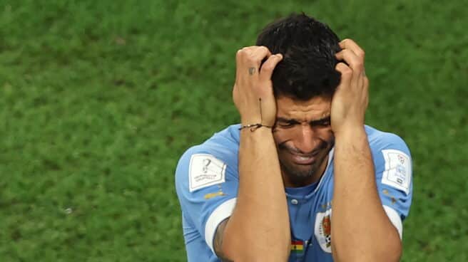 Luis Suárez, tras la eliminación de Uruguay en el Mundial.