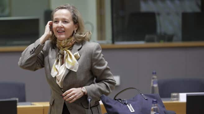 La ex secretaria del Estado de Economía nombra al marido de Nadia Calviño alto cargo en Patrimonio Nacional La Vicepresidenta Primera y Ministra de Economía de España, Nadia Calvino, al inicio de la reunión de ministros de Hacienda del Eurogrupo en Bruselas