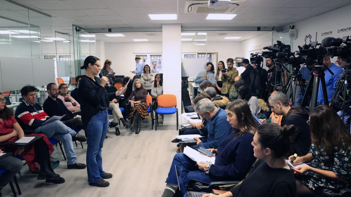 Rueda de prensa de Amyts, sindicato convocante de la huelga indefinida de médicos de Familia y Pediatras en Atención Primaria