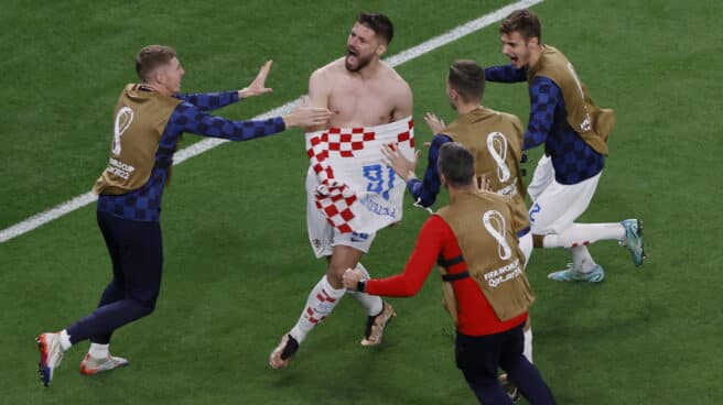 Bruno Petkovic celebra su gol a Brasil en los cuartos de final del Mundial de Qatar 2022