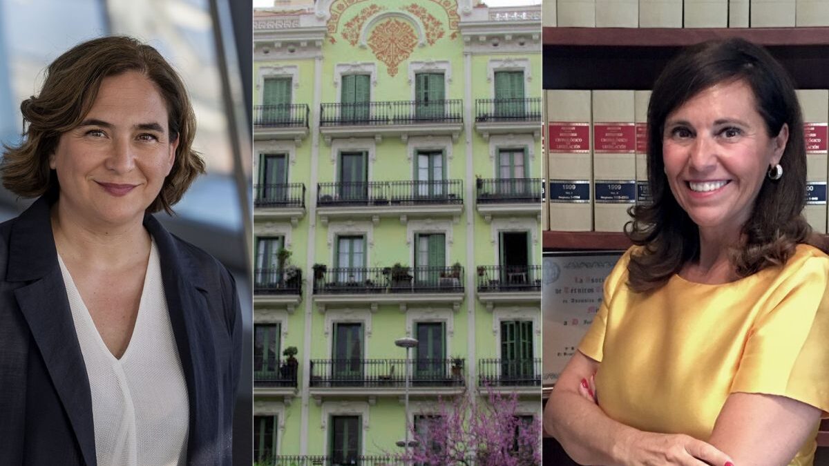 Ada Colau, alcaldesa de Barcelona, y María José Tarancón, abogada de Casa Orsola