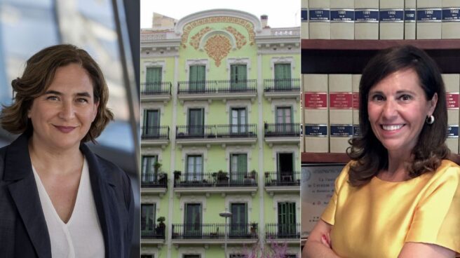 Ada Colau, alcaldesa de Barcelona, y María José Tarancón, abogada de Casa Orsola