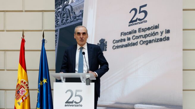 El fiscal jefe Anticorrupción, Alejandro Luzón, durante el 25 aniversario de la Fiscalía especializada.
