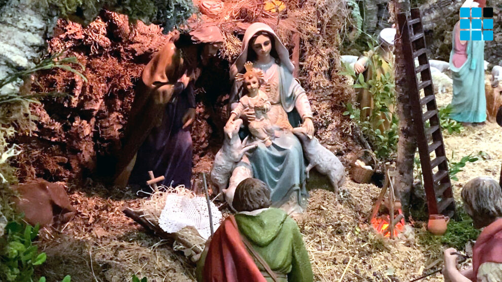 Representación del nacimiento de Jesús.