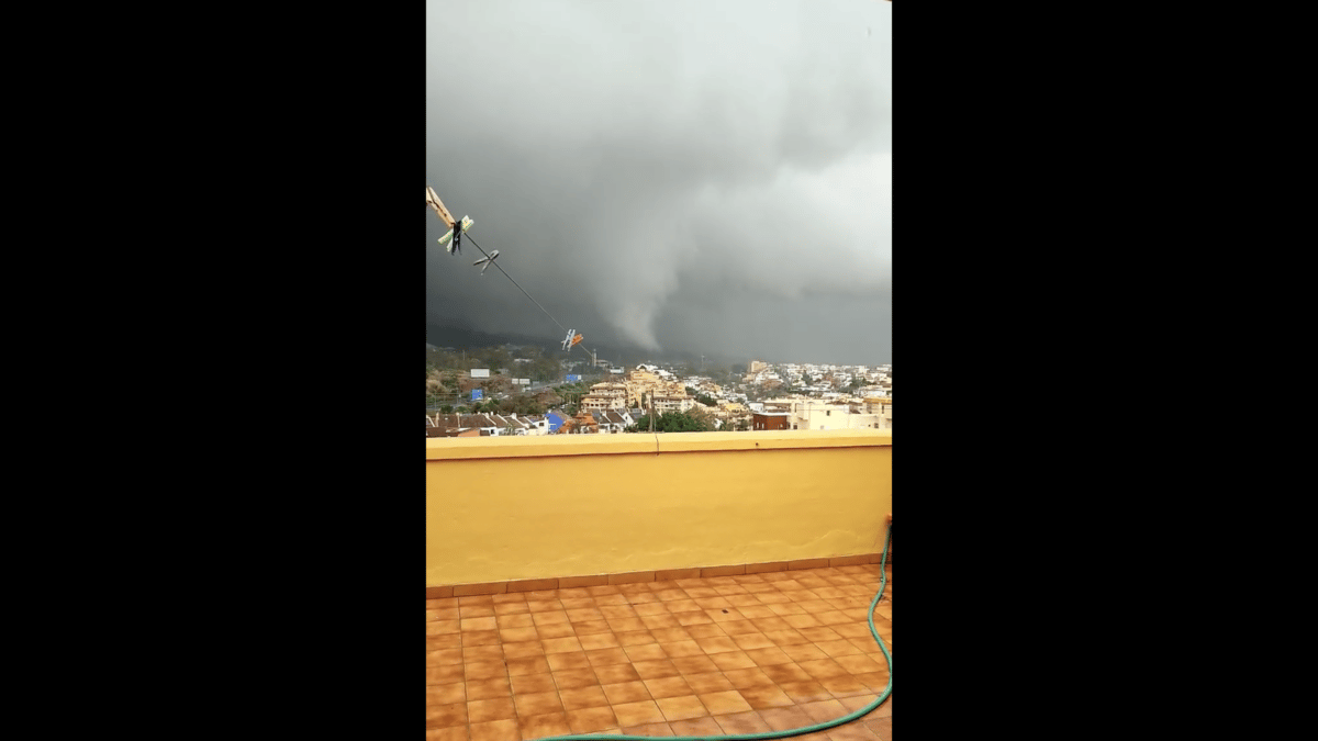Tornado en Marbella