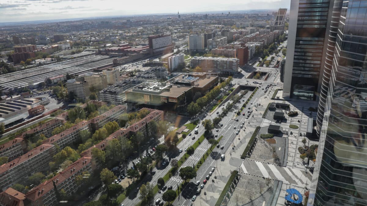 Foto panorámica de Madrid.