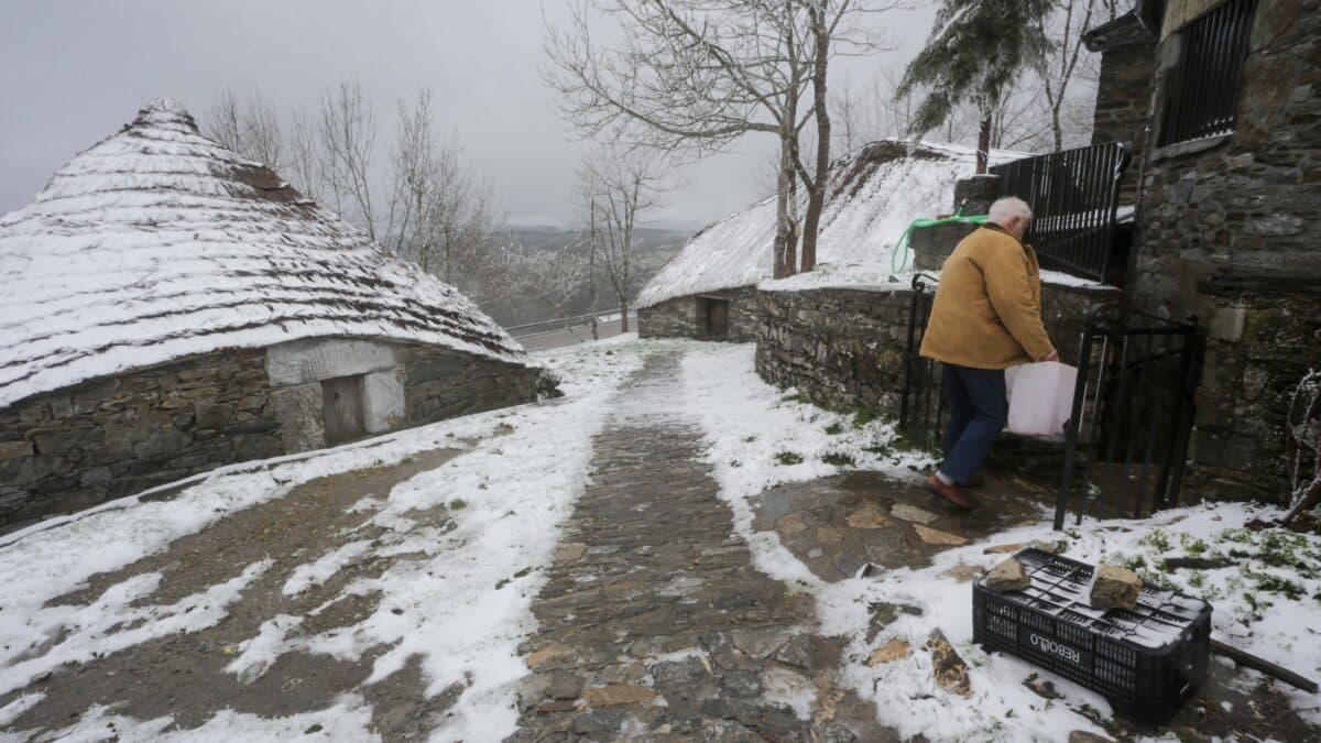 Nevada en la sierra de Lugo.