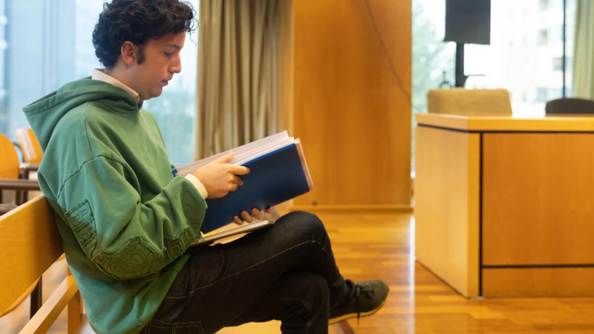 Francisco Nicolás Gómez Iglesias, conocido como ‘El Pequeño Nicolás’, durante un juicio en la Audiencia Provincial de Madrid