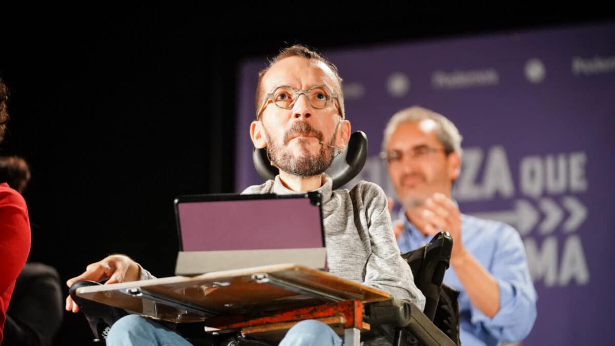 El portavoz de Unidas Podemos en el Congreso de los Diputados, Pablo Echenique, participa en un acto político llamado ‘La fuerza que transforma'