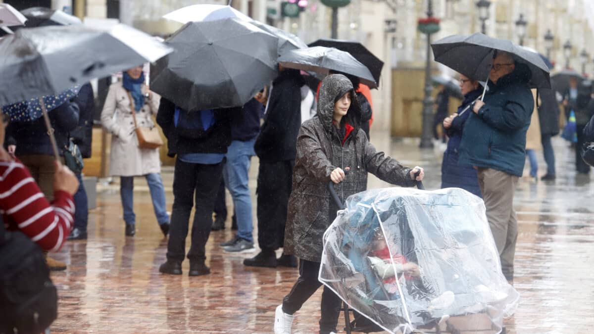 Diluvio en Málaga.